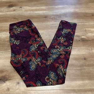 Purple Paisley Lularoe Leggings